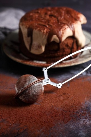 Paslanmaz Çelik Bitki Çayı Süzgeci 6,5 Cm Demlik Poşet Çay Filtre Aparatı Çok Renkli