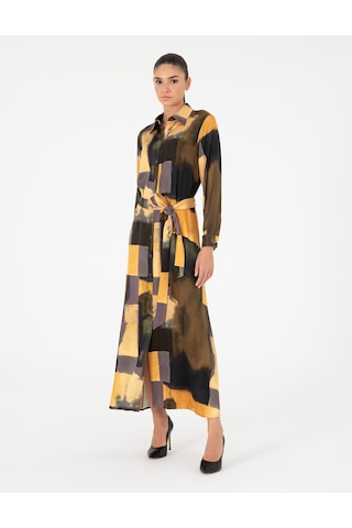 Pierre Cardin Kadın Safran Elbise Dokuma 50293307-vr043 Safran