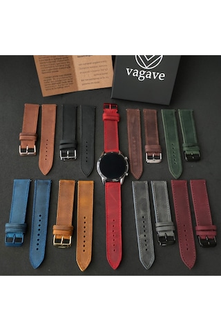 Vagave Huawei Watch GT / GT2 / GT3 Deri Kordon 20-22 MM