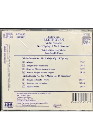 Beethoven Violin Sonatas Classic Cd