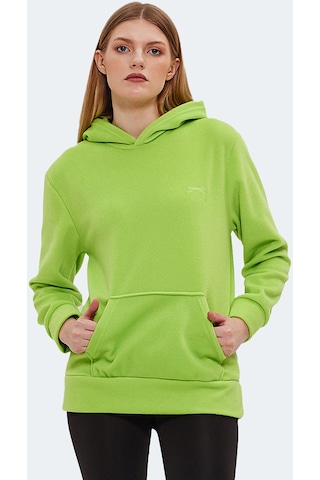 Slazenger SASSA IN Kadın Kapüşonlu Cepli Nane Polar