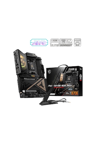 Msı Mb Meg X870e Ace Max Am5 Ddr5 8400mhz Oc Usb 40gbps 5x M.2 Hdmı 2x Type-c Dp 10g Lan 5g Lan Wıfı 7 Rgb Atx