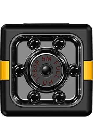 Mini Kamera Full Hd 1080p Güvenlik Kamerası Taşınabilir Küçük Ev Kamerası Gece Görüşü Ve Hareket Algılama İle İç Ve Dış Mekan, Spor Siyah