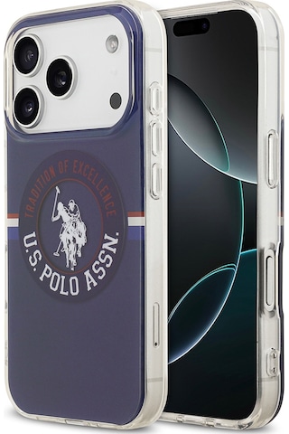 Apple Uyumlu iPhone 17 Pro Kılıf U.s. Polo Assn. Lisanslı M-safe Şarj Özellikli Iml Stripe Logolu Kapak Lacivert Lacivert