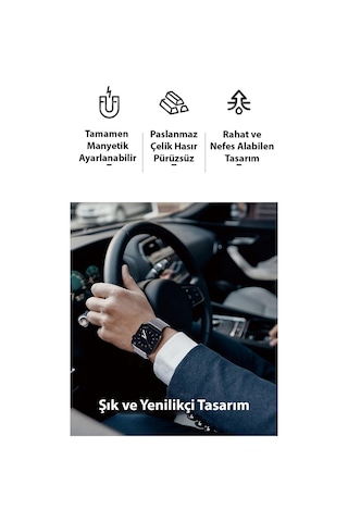 Polham Çelik Milano Loop Samsung Galaxy Uyumlu Watch 20mm Ve Huawei Gt2 Gt3 Magic 2 42mm İçin Kordon Kayış