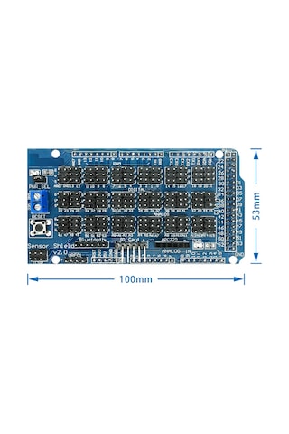 Arduino Mega 2560 Sensör Shield Io Çoğaltma Genişletme Kartı