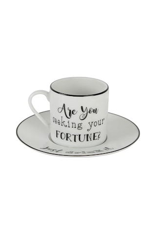 Porland Be Happy Tabaklı Kahve Fincanı 90 CC