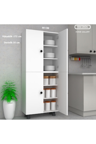 Çok Amaçlı Banyo Kiler Mutfak Dolabı 80 Cm
