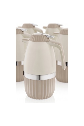 Yeni Nesil Png-7008 İçi Cam Termos 2 Litre Bej Renk