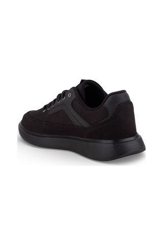 Carrano 1157-26 Dayanıklı Tekstil Anatomik Erkek Sneaker Sade Siyah Siyah