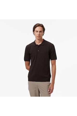 Nautica Erkek Kahverengi Classic Fit Kazak Düz S57307t Kahverengi