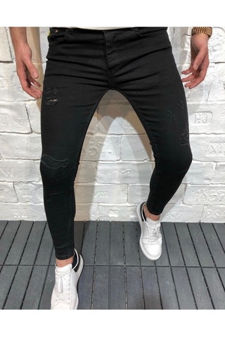 Blue Jeans Likralı Erkek Spor Kot Pantolon Mavi