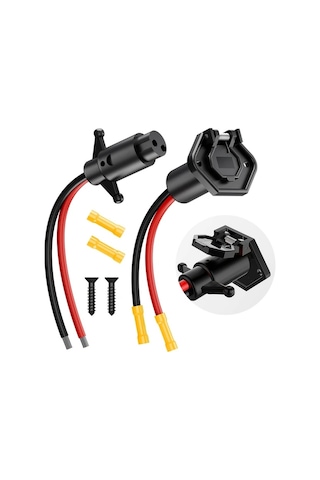 Cordial 8 Numara Tel Trolling Motor Soketi 12v 24v 10awg 2 Tel Minn Kota Bot Erkek Kadın Trolling Motor Hızlı Bağlantı 1 Çift Uyumlu Pil Olmadan