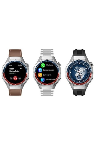 Haino Teko Teko25 Amoled Ekran Waterproof Akıllı Saat + 3 Kordon (İthalatçı Garantili)