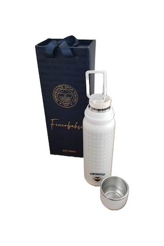 Akıllıelma-tmn 587190 Fenerbahçe Çelik Termos Bardaklı Kapak Beyaz 650 Ml Beyaz