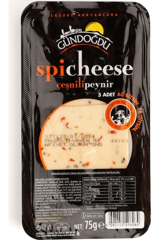 Gündoğdu Aç Bitir Spicheese Kaşar Peyniri 75 G