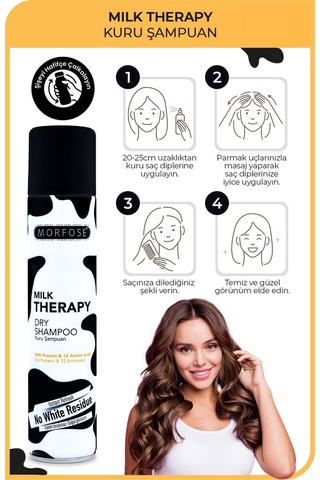 Milk Therapy Kuru Şampuan 200 Ml - Besleyici, Hacim Veren, Temiz Görünüm Sağlayan Güçlü Saç Etkisi