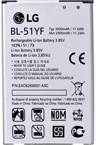 LG Uyumlu G4 Batarya Bl-51yf LG Uyumlu G4 Batarya Bl-51yf