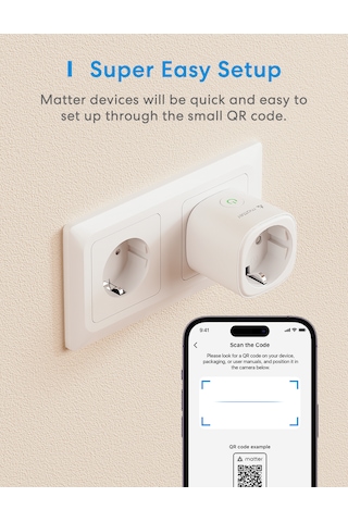 Meross Akıllı Priz Mini Mss315 Apple Home Destekli