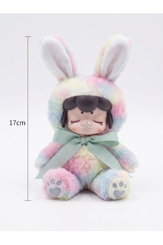 Nansi Figür Bebek - 17 Cm Peluş Kostümlü Sevimli Emzikli Uyku Arkadaşı Oyuncak Bebek