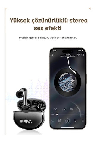 Biriva T62 Bluetooth 6.0 Oyun Modlu Kulak İçi Kulaklık