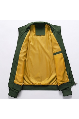 Pasifix Düz Renkli Kolaj Uzun Kollu Stant Yaka Erkek Ceket 001