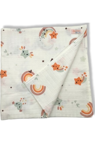 Çok Amaçlı Bebek Müslin Bezi Battaniye 73 Cm X 73 Cm