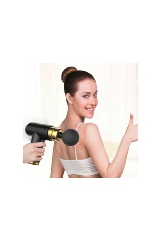 Büro Ev Ofis Personel Bakımı İçin 4başlıklı Usb Şarjlı El Kabzeli Masaj Aleti Gri