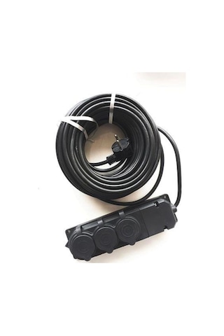 3 Lü Priz Monofaze Seyyar Uzatma Kablosu 3x2,5 Mm 30 Metre 30 M 3 Lü Priz Monofaze Seyyar Uzatma Kablosu 3x2,5 Mm 30 Metre 30 M