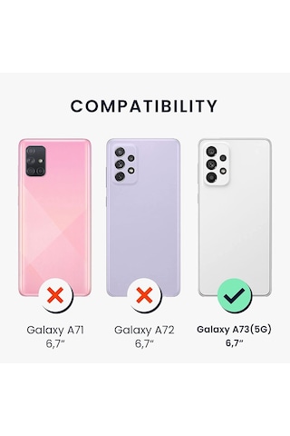 Teknomoda Samsung Uyumlu Galaxy A73 Kilif Yüzüklü Standli Korumali Tank Kapak 564795618