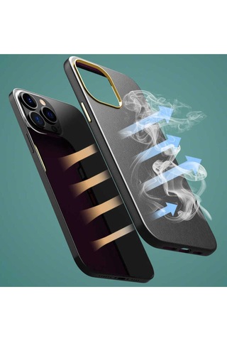 Apple Uyumlu iPhone 12 Pro Csk Zore Natura Kılıf kahverengi