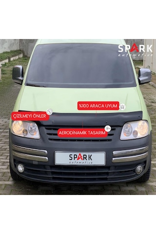 Volkswagen Caddy 2004-2010 Yıl Aralığı Uyumlu Kaput Rüzgarlığı 3mm Siyah