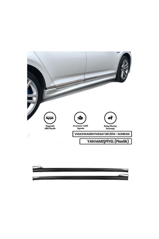 Passat B8 2014 - Sonrası Uyumlu Yan Marşpiyel Plastik