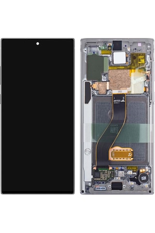 Samsung Uyumlu Galaxy Note 10 N970 Oled Lcd Ekran Dokunmatik Silver Renk