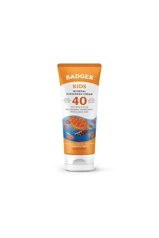 Badger Clear Sport Mandalina ve Vanilyalı Çocuk Güneş Kremi SPF 40 87 ML