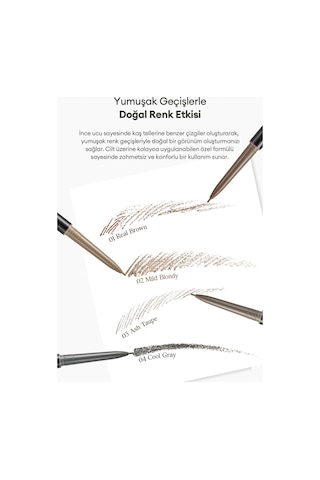 Doğal Görünüm Sunan Ultra İnce Uçlu Çift Taraflı Kaş Kalemi Clıo Kill Brow Slim Brow 03 Ash Taupe 88797991