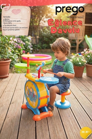 Prego Toys Eğlence Davulu
