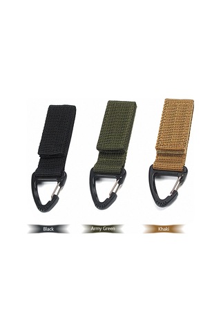 Yifomall Siyah Nilon Kemer Klipsi - 2.5cm Genişlikli, 4cm Kadar Kemerlere Uygun, Küçük Eşyalar İçin Kolay Erişim