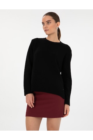 Pierre Cardin Kadın Siyah Kazak /triko 50316310-vr046 Siyah