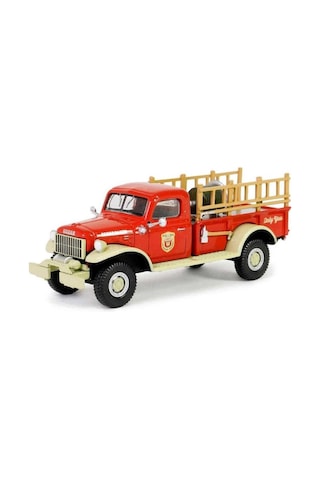 Greenlight Smokey Bear Series 3- 1946 Dodge Power Wagon Fire Truck 1/64 Model Araba