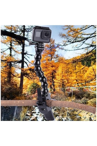 Gopro Aksiyon Kamera Flex Yılan Kelepçe Evrensel Kol 8 Bölümlü