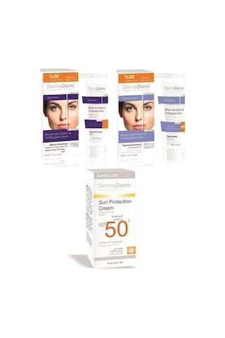 Dermaderm Leke Gündüz Kremi ve Gece Kremi - 50 SPF Güneş Kremi