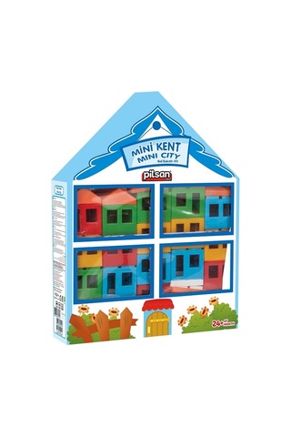 Pilsan Mini Kent 40 Parça Eğitici ve Zeka Geliştirici Oyun Evi