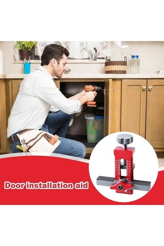 Fortunelane Alüminyum Kabinet Kapısı Montaj Aracı: Konumlandırıcı, Delme Rehberi Ve 3 Delik Aleti - Profesyonel Ahşap İşleri İçin