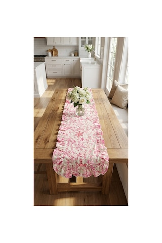 %100 Pamuk Özel Desenli Fırfırlı Runner 40x110 Pembe - 900646312 Pembe %100 Pamuk Özel Desenli Fırfırlı Runner 40x110 Pembe - 900646312 Pembe