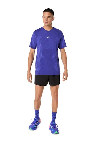 Asics Road Seamless Erkek Lacivert Koşu T-shirt 2011d355-403 Mavi
