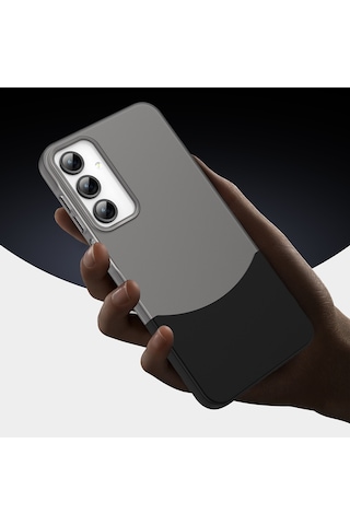Xemu Galaxy Uyumlu A26 Kılıf Mıknatıslı Duble Kapak - Gri Gri