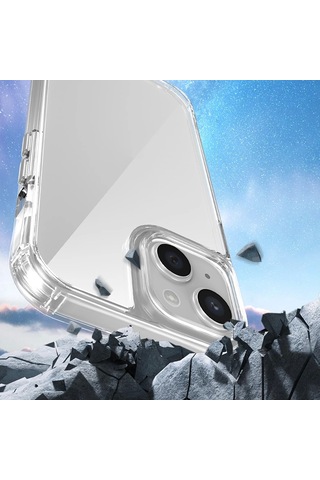 Apple Uyumlu iPhone 13 Kılıf Airbagli Takılabilir Askı Aparatlı Redclick Snap Silikon Kapak