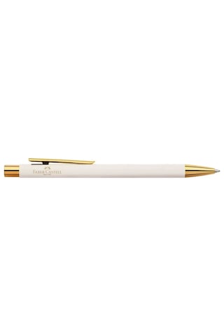 Faber Castell Marshmellow Neo Slim Tükenmez Kalem Beyaz - Altın
