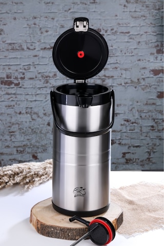Cooker Master 4.5 Litre Paslanmaz Çelik Pompalı Termos Ckr2009 Siyah 89012218